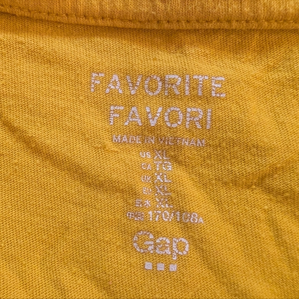 Yellow v neck t-shirt - Picture 2 of 2